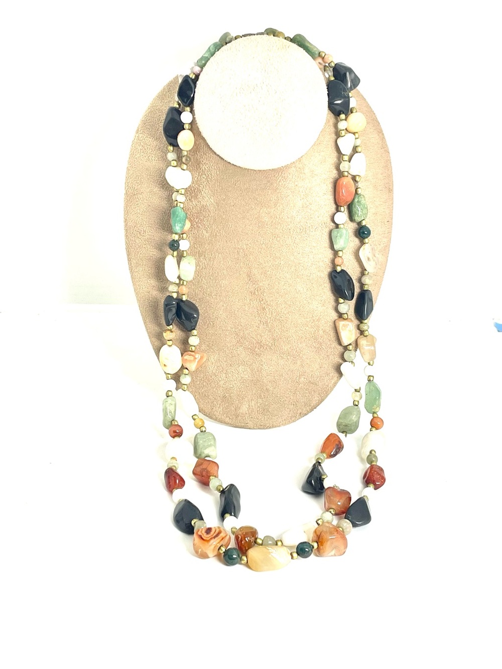 2 New Agate Necklaces